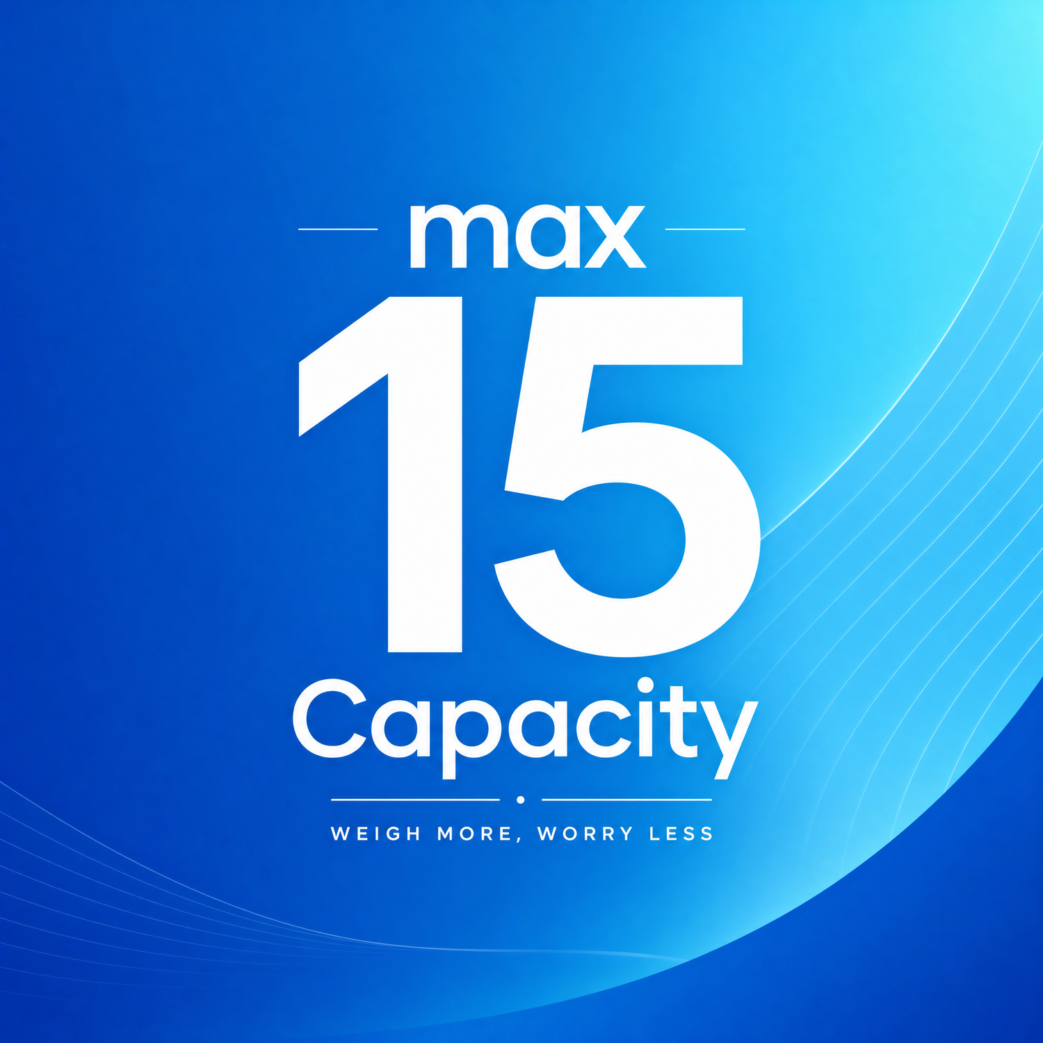 ⚖️ MAX 15KG Capacity: Built for Scale & Efficiency