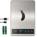 Digitale Küchenwaage, elektronische Küchenwaage mit USB-C-Anschluss, hochpräzise Lebensmittelwaage bis 15 kg mit einer Genauigkeit von 1 g / 0,1 oz, professionelle Tara-Funktion, Batterien im Lieferumfang enthalten
